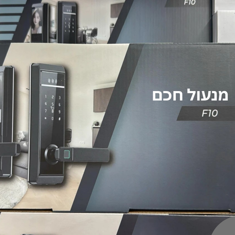 מנעול חכם ביומטרי עם מצלמה ומסך מגע