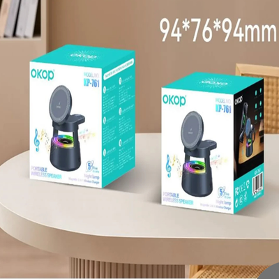 רמקול נייד עם טעינה אלחוטית מהירה