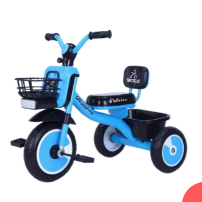 תלת אופן לילדים עם סל קדמי ומושב אחורי נוח