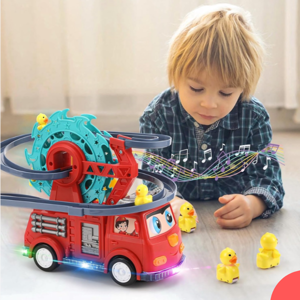 אוטו כבאים מוזיקלי עם ברווזונים נעים