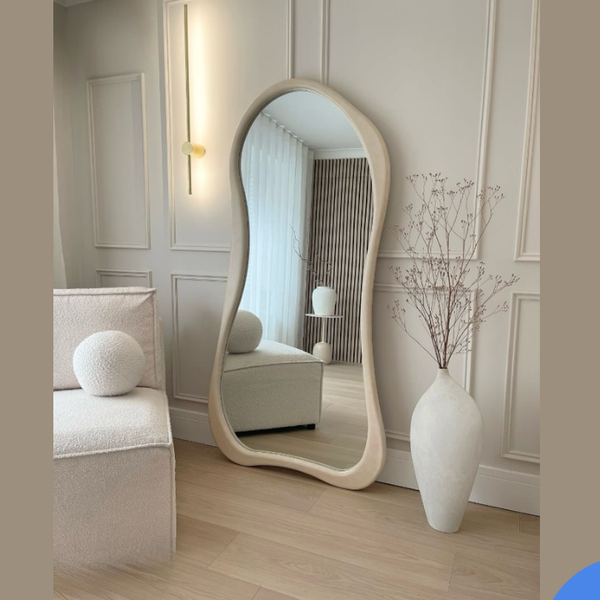 מראת רצפה אורגנית בעבודת יד מעץ אלון טבעי