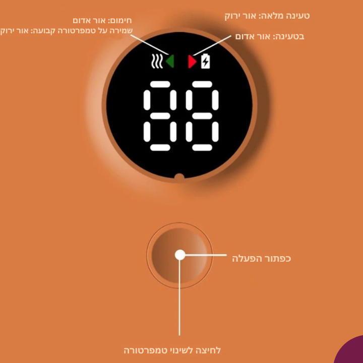 מחמם בקבוקים נייד דיגיטלי – BabyWarm+